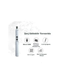 Resim Trendooze Tornavida Taşınabilir Şarjlı Mini Elektrikli Dailytech Akülü St 