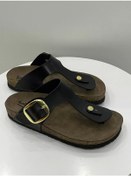 Resim Gema Kadın Parmak Arası Siyah Terlik Yeni Sezon Siyah 