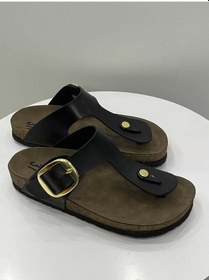 Resim Gema Kadın Parmak Arası Siyah Terlik Yeni Sezon Siyah 