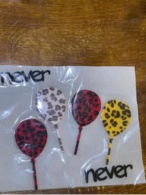 Resim Gönülden Tasarım 26x23 Cm Ütü Ile Yapışan 4'lü Kadife Balon Baskı Tişört Baskı Giyim Baskı 