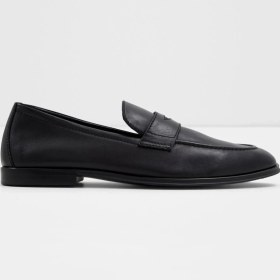 Resim Aldo Oxford&Loafer Siyah Deri Ayakkabı Erkek İçin Kısa Topuklu Pillow Walk Taban 