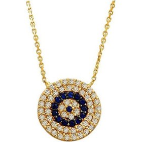 Resim Nazar Boncuklu Kolye 14 Ayar Altın 3.03 Gram 