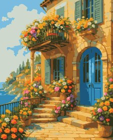 Resim Sayılarla Boyama Seti - Akdeniz Cazibesi - 60x75 