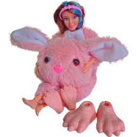 Resim Vardem Change Oyuncak Pembe Tavşan Aksesuarlı 30 Cm Bebek 66838 