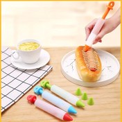 Resim 4-Tip Silikon Piping Kalemi, Kurabiye, Tatlı, Çikolata ve Krem Süslemesi için - Evde Pişirme ve Sanatsal Tasarımlar için Mükemmel, Pastacılık Süsleme Aracı | Renkli Uç Tasarımı | Ergonomik Kolu, Kek Süsleme Malzemeleri 