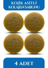 Resim Sabunal Kolajen Sabunu 4 Adet - Hyaluronik Asit ve Kojik Asit İçerikli Aydınlatıcı Sabun 