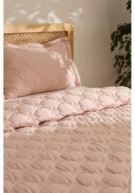 Resim Kaşmir Home Lilly Çiçekli Çift Kişilik Yatak Örtüsü Takımı Pudra Pudra 