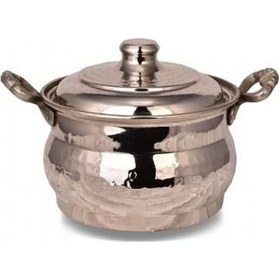 Resim Turna Bakır Maraş Güveç Tencere 1 No 18 Cm El Dövme Nikel Turna8171 2 