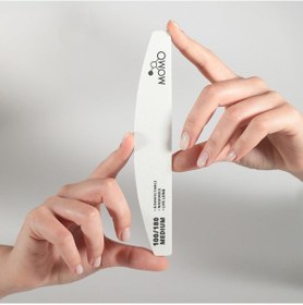 Resim Protez Tırnak Kağıt Törpü, 100/180 Yarım Ay Beyaz Tırnak Törpüsü 