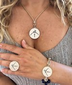 Resim Doğaltaş Gümüş Hiç Sembolü Set 