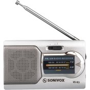 Resim SONIVOX VS-R3 GÜMÜŞ RENK CEP TİPİ ANALOG FM RADYO 