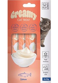 Resim M-pets Somonlu Krema Kedi Ödül Maması 4x15 Gr 244-30037.01 