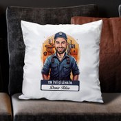 Resim Karikatürlü En Yakışıklı Çilingir Yastık 