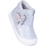 Resim Herbebe 011 Simli Gümüş Kız Çocuk Bot Gümüş 