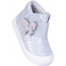 Resim Herbebe 011 Simli Gümüş Kız Çocuk Bot Gümüş 