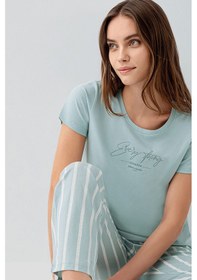 Resim Pierre Cardin Kadın Yeşil Pijama Takım Pc9150-s-v1 Yeşil 