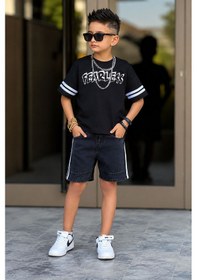 Resim Kokoş Bebe Fearless Kot Şortlu Erkek Çocuk Takım - 5/14 Yaş - 31750 Siyah 
