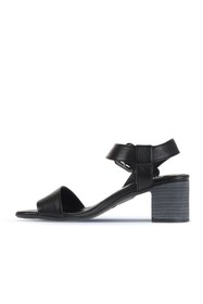 Resim Bueno Shoes Siyah Deri Kadın Topuklu Sandalet 01wa2805 