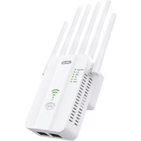 Resim Go Des Gd-wps032 1200mbps 6 Antenli 5ghz Wifi Sinyal Güçlendirici Router Beyaz 