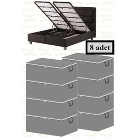Resim Adarya Home Baza Altı Çekyat Tipi Hurç 8 Adet 60 x 40 x 22 Antrasit 