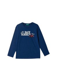 Resim United Colors Of Benetton Unisex Çocuk Sweatshirt Ben.3ı1xg10fl Lacıvert 