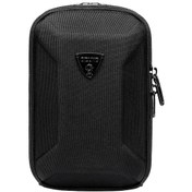 Resim Ozuko Mini Günlük El Çantası Tek Omuz Çantası Askılı Çanta Erkekler İçin Eva Kabuk Su Geçirmez Kumaş Kulaklık Deliği Siyah 