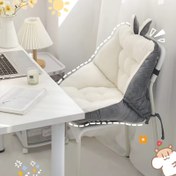 Resim Ofis Sandalyesi Yastığı Uzun Oturma İçin - Entegre Koltuk ve Sandalye Yastığı, Kalınlaştırılmış Tasarım, Süper Yumuşak, Kaymaz, Ev ve Ofis Kullanımı İçin Katlanabilir, Sandalye Yastıkları 