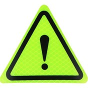 Resim Evrensel Yansıtıcı Çıkartmalar Araba Gövdesi Dekoratif Paster Elmas Sınıfı Motosiklet Üçgen Uyarı Etiketi Kendin Yap Yansıtıcı Uyarı Etiketi 