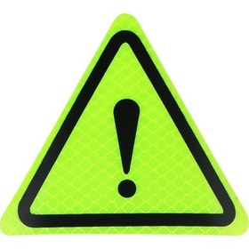 Resim Evrensel Yansıtıcı Çıkartmalar Araba Gövdesi Dekoratif Paster Elmas Sınıfı Motosiklet Üçgen Uyarı Etiketi Kendin Yap Yansıtıcı Uyarı Etiketi 