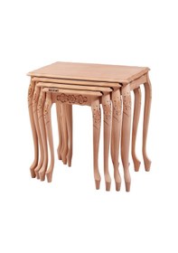 Resim Masifart Putridus Yüksek Lükens Oymalı Zigon Cilasız Ham Ahşap 