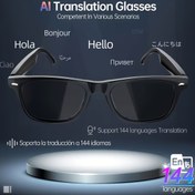 Resim Coiusor'un En Son AI Çeviri Akıllı Gözlükleri, AI Asistanı, Gelişmiş Çeviri Özellikleri, Kablosuz Arama, Müzik Çalma Özellikleri ile Donatılmıştır. 100'den Fazla Dilde Çeviri Desteği Sağlar, Yüksek Çözünürlüklü Kulaklıklar İçerir, Stereo Çift Hoparlörler ve Dokunmatik Arayüz ile Donatılmıştır, Herkes İçin İdeal Hediye Olarak Görünür. Ayrıca, Bir Dizi Mobil Cihazla Bağlantı Kurabilir. 