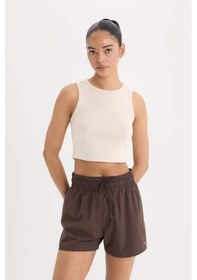 Resim DeFactoFit Standart Fit Bisiklet Yaka Modal Sporcu Atlet D7122AX25SPBG700 