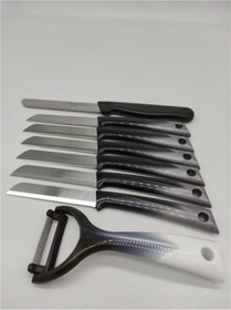 Resim Solingen Siyah-Gri 8 Parça Mutfak Seti 