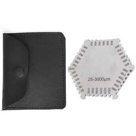 Resim Wezone Stainless Steel Nemli Film Kalınlık Ölçer 25-3000μm: Doğru Ölçüm, Taşınabilir Kutu, Boya Ve Vernik İçin 