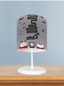Resim Mekta Home Bebek Ve Çocuk Odası Üç Sevimli Ayı Ve Yol Desenli Abajur 