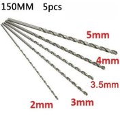 Resim 5'li HSS Büküm Matkap Ucu Seti - 2mm'den 5mm'ye Yüksek Hızlı Çelik, Ahşap İşleri & DIY Projeleri için Ekstra Uzun Altıgen Saplı Uçlar, Dayanıklı Metal Yapı, Çoğu Elektrikli Matkapla Uyumlu, Ahşap İşleme Araçları|Altıgen Sap Tasarımı|Dayanıklı Yapı, Matkap için Ahşap Uçlar 