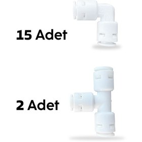 Resim 15 L + 2 T Quick Dirsek Su Arıtma Cihazları Filtreleri İle Uyumlu 
