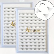 Resim 240 Adet 10D Hazır Fener Kirpik Uzantısı - Dramatik Hacimli Kirpik Uzantıları, C/D Kıvrımı, 0.07mm Kalınlık, 8-15mm Uzunluk Kirpik Uzantısı Hazır Fenerler 