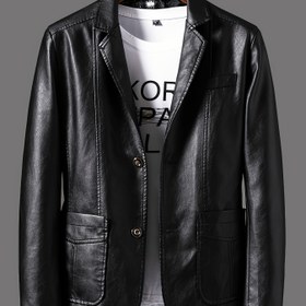 Resim Erkekler İçin Slim Fit Soft-Shell Ceket - Tek Düğmeli Ön, Göğüs Cepli İş ve Günlük Kullanım için Şık Kaban, Hafif Kesim, Zarif Dikiş Detaylı 