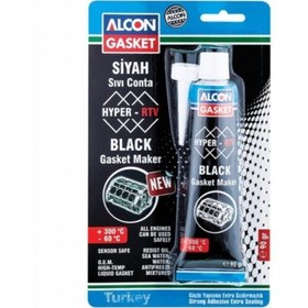 Resim Alcon Hyper Rtv Nötr Siyah Sıvı Conta 90g (m-3304) 