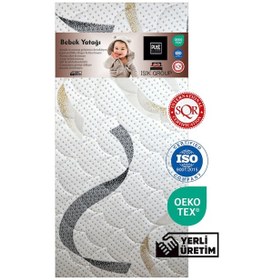 Resim Pure Sleep 80x35x10 Cm Ortopedik Sünger Bebek Ve Çocuk Yatağı Lüx Park Yatak Anne Yanı 