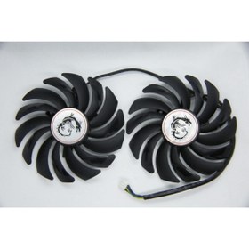 Resim Everflow Pld10010s12hh 95mm 3 Vida 4 Pin Ekran Kartı Fan 