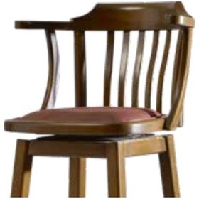 Resim Bengimobilya Sandalye Zus269 Cafe Model Ahşap Kayın Çıta Sırtlık Kolçak Rahat 