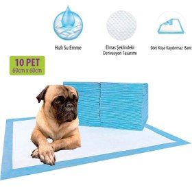 Resim Kiwi Pets KPPC-10807 Evcil Hayvan Eğitim Pedi 10'lu 