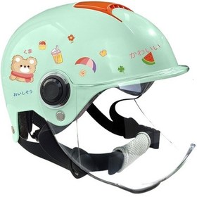 Resim Eternal Luck 3c Sertifikalı Ayarlanabilir Çocuk Kaskı - Bej Açık Yeşil 