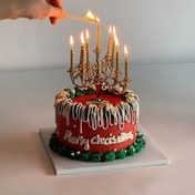 Resim 1 set Şık pasta süsleme mumluk, mini retro plastik mumluk, düğün pastası dekorasyonu - düğünlerin, doğum günlerinin ve Noel'in çok amaçlı dekorasyonuna uygun - güç gerektirmez, dayanıklı malzemeler 