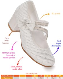 Resim Kiko Kids Aisha Çupra Günlük Kız Çocuk 4 Cm Topuklu Abiye Ayakkabı 