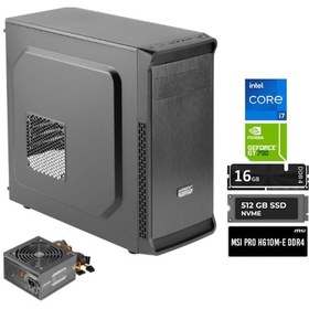 Resim Green OAN PLUS i5-12400 16 GB 512 GB M2 SSD Free Dos Oem Paket Masaüstü Oyuncu Bilgisayarı 