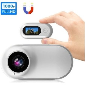 Resim Bloomnest Spor Kamerası Manyetik Başparmak 1080p Hd Açık Hava Taşınabilir Binicilik K Siyah 