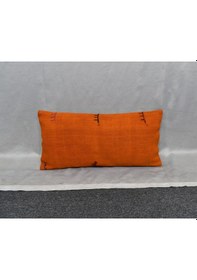 Resim Zehra Abla Halı Yeni El Dokuma Dekoratif Lumbar Kilim Kırlent Yastık Kılıfı 6887 Çok Renkli 